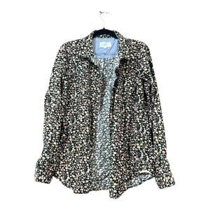 Birds of Paradis by Trovata Top Women Medium Floral 100% Cotton